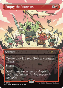 Empty the Warrens (2412) (Borderless) (SLD) - Foil