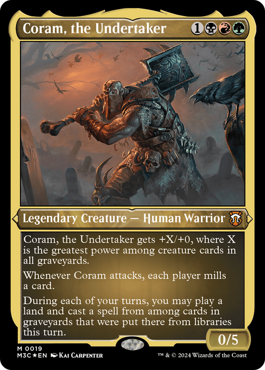 Coram, the Undertaker (0019) - Foil Etched