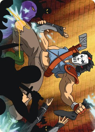Casey Jones, Vigilante (28/54) Art Card (ATMT) - Gold-Stamped Signature