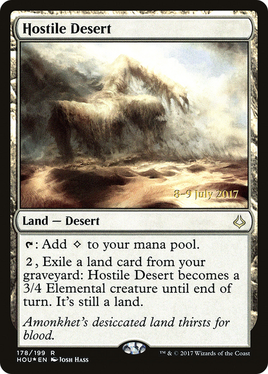 Hostile Desert (178) (Prerelease) - Foil