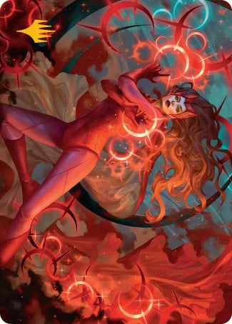 Scarlet Witch, Chaotic Avenger (38/45) Art Card (AMSH) - Gold-Stamped Signature