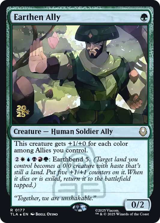 Earthen Ally (0177) (Prerelease) (PTLA) - Foil