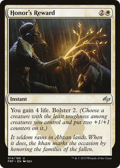Honor's Reward - Foil