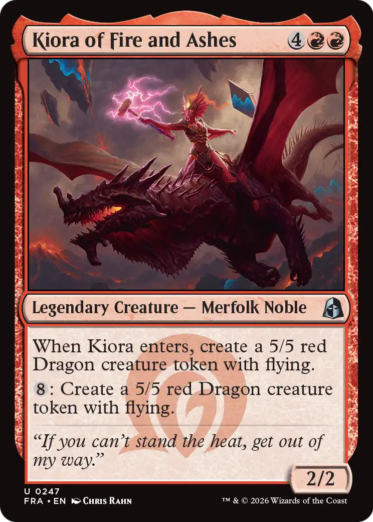 Kiora of Fire and Ashes (FRA) - Foil