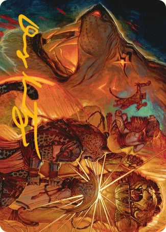 Way of the Warlord (33/54) Art Card (FRA) - Gold-Stamped Signature