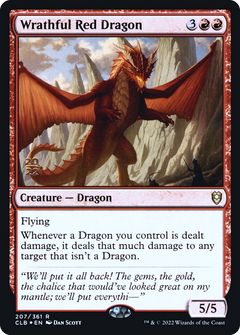 Wrathful Red Dragon (207) (Prerelease) - Foil