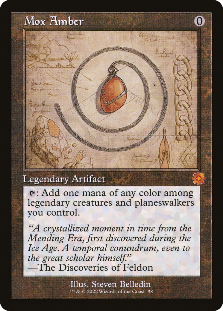 Mox Amber (098) (Showcase) - Foil