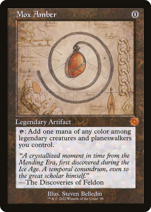 Mox Amber (098) (Showcase) - Foil