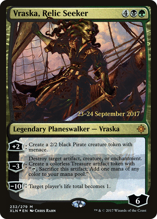 Vraska, Relic Seeker (232) (Prerelease) - Foil