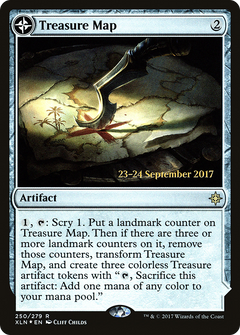 Treasure Map // Treasure Cove (250) (Prerelease) (PXLN) - Foil
