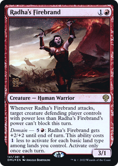 Radha's Firebrand (141) (Prerelease) - Foil