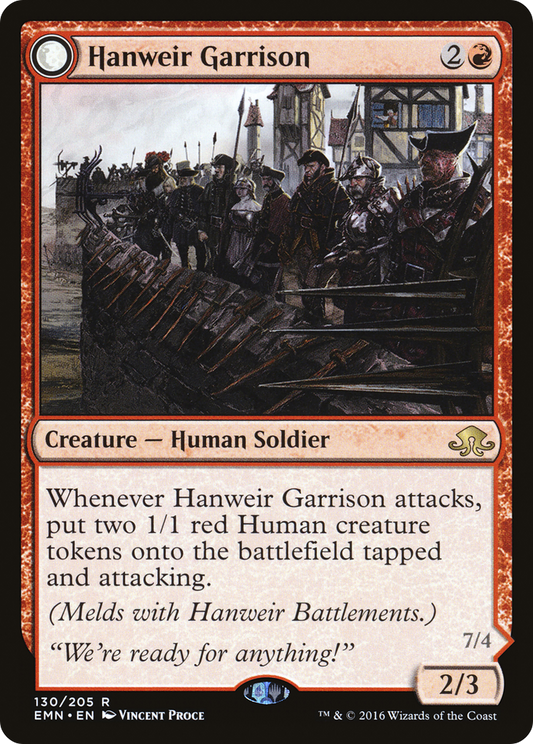 Hanweir Garrison // Hanweir, the Writhing Township - Foil