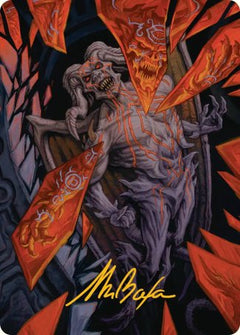 Curse-Marred Demon (37/54) Art Card (FRA) - Gold-Stamped Signature