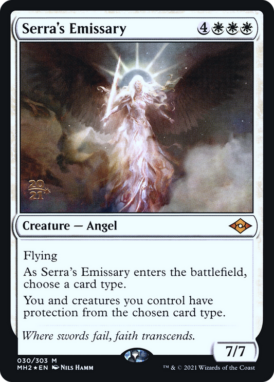 Serra's Emissary (030) (Prerelease) - Foil