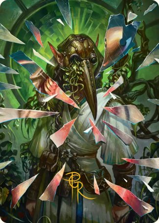 Simulacrum Shaper (38/54) Art Card (FRA) - Gold-Stamped Signature