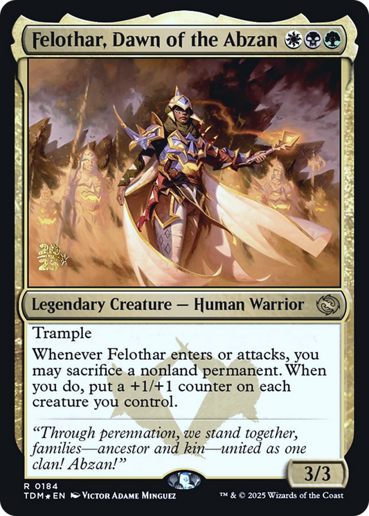 Felothar, Dawn of the Abzan (0184) (Prerelease) (PTDM) - Foil