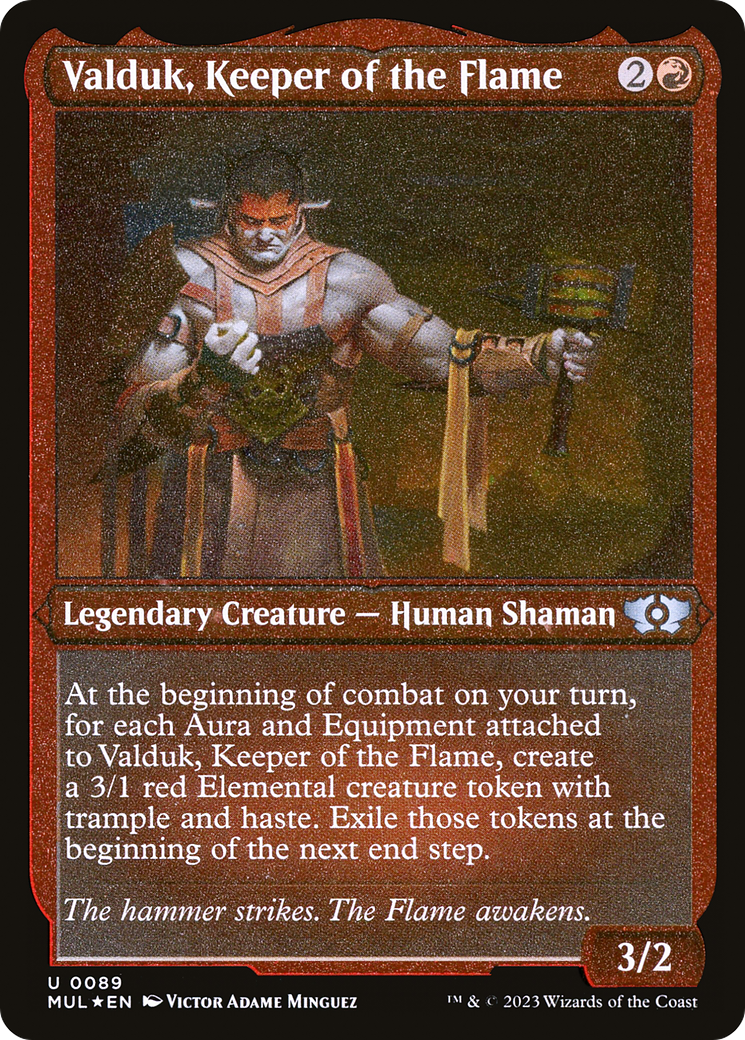 Valduk, Keeper of the Flame (0089) - Foil Etched