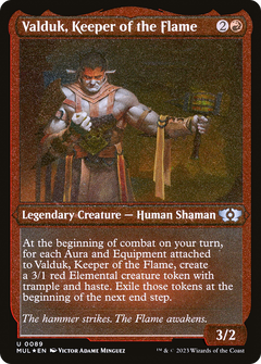 Valduk, Keeper of the Flame (0089) - Foil Etched