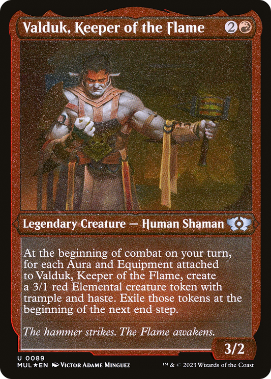 Valduk, Keeper of the Flame (0089) - Foil Etched