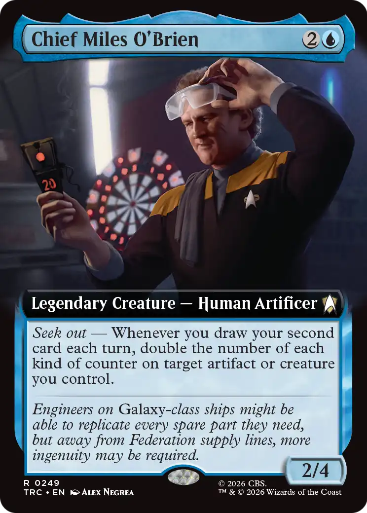 Chief Miles O'Brien (0249) (Extended Art) (TRC)