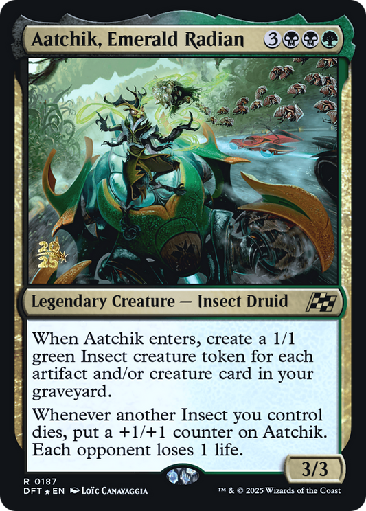Aatchik, Emerald Radian (0187) (Prerelease) - Foil
