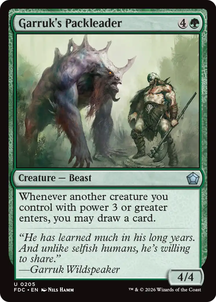 Garruk's Packleader (FDC)