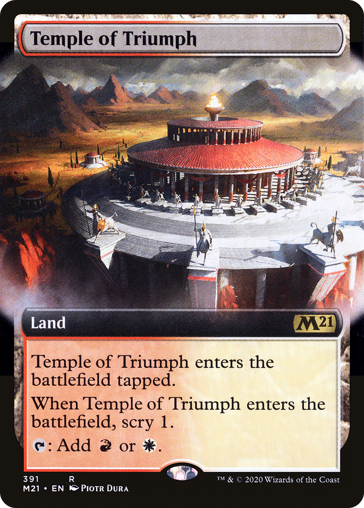Temple of Triumph (391) (Extended Art) - Foil