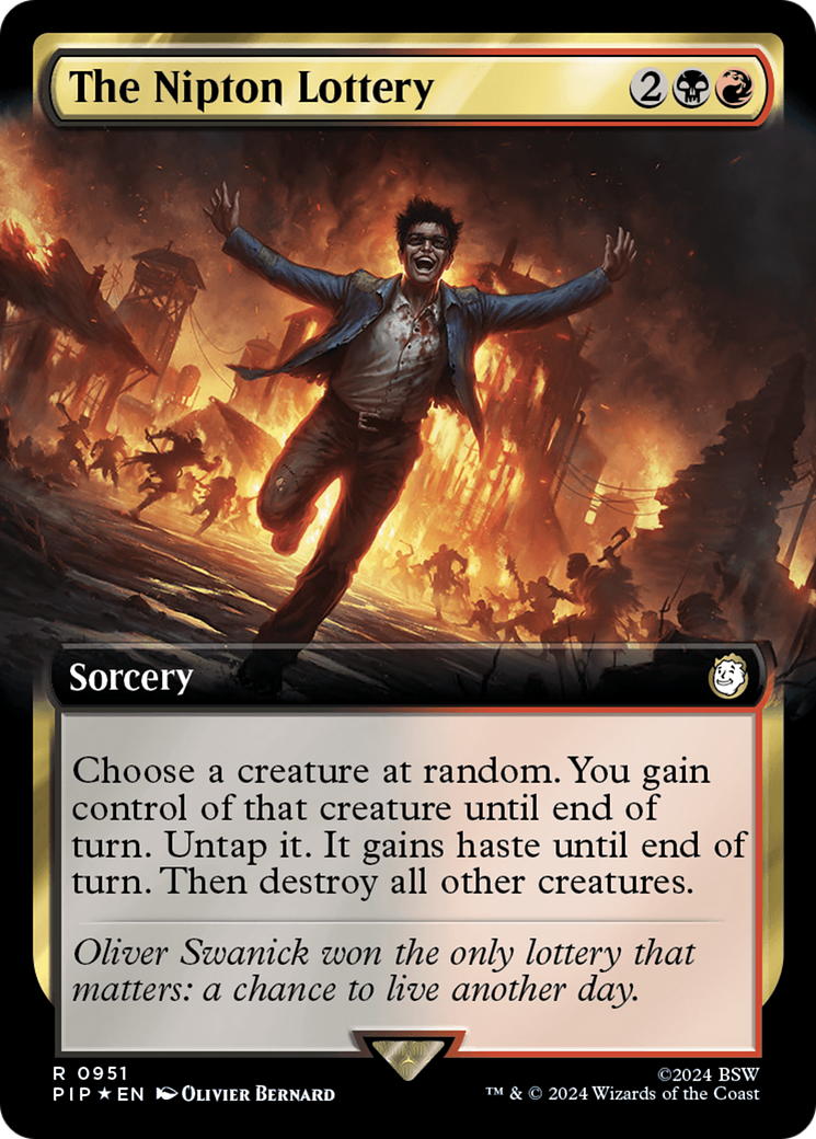 The Nipton Lottery (0951) (Extended Art) - Surge Foil