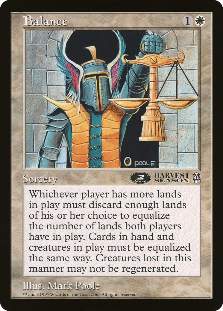 Balance (2nd Place) (Oversized) (Arena League Promo)