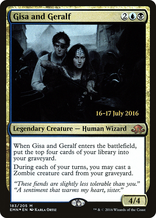 Gisa and Geralf (183) (Prerelease) - Foil