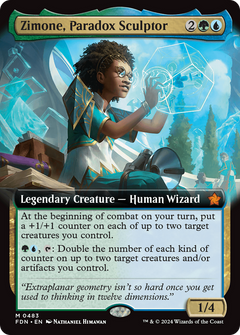 Zimone, Paradox Sculptor (0483) (Extended Art) - Foil