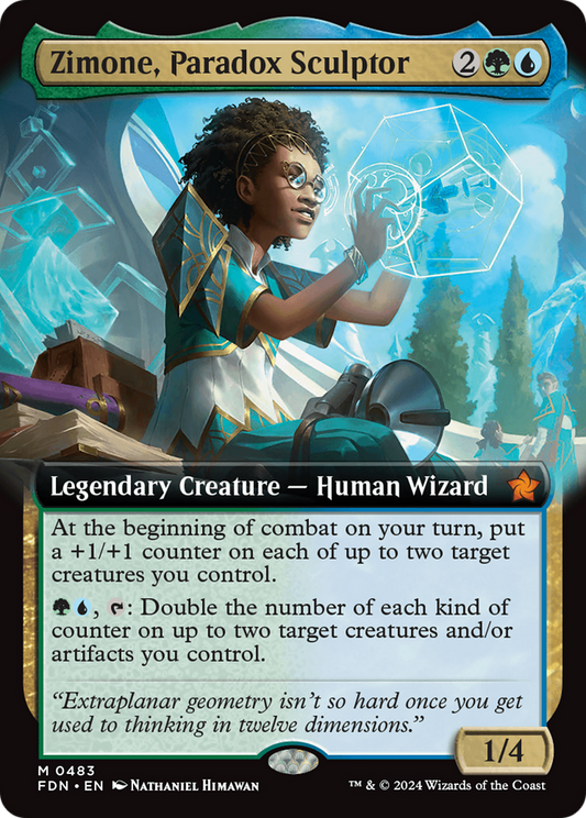 Zimone, Paradox Sculptor (0483) (Extended Art) - Foil