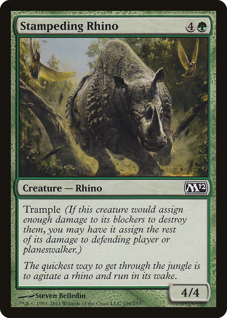 Stampeding Rhino - Foil