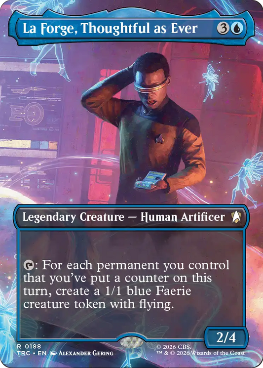 La Forge, Thoughtful as Ever (0188) (Borderless) (TRC)