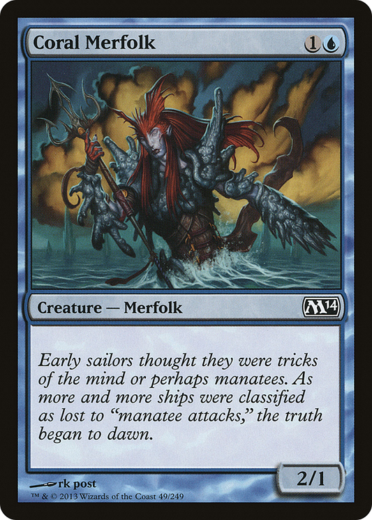Coral Merfolk - Foil