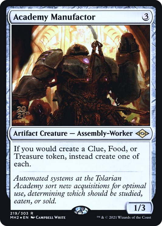 Academy Manufactor (219) (Prerelease) - Foil
