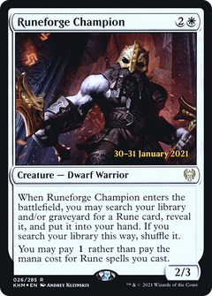 Runeforge Champion (026) (Prerelease) - Foil