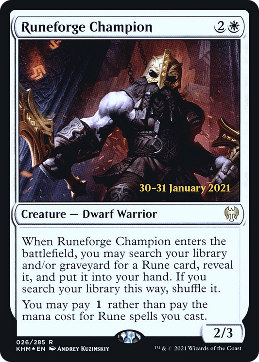 Runeforge Champion (026) (Prerelease) - Foil