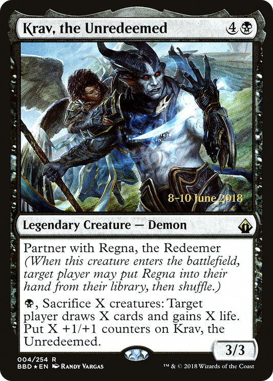 Krav, the Unredeemed (004) (Prerelease) - Foil