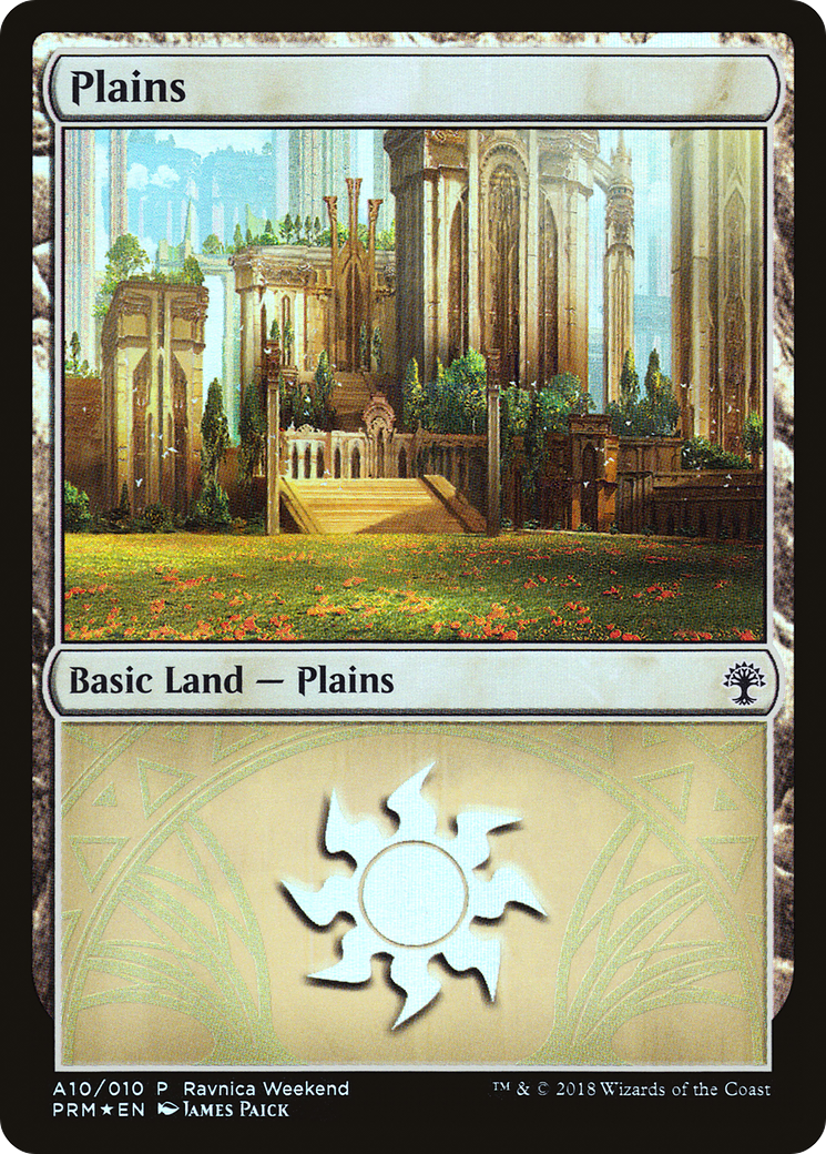 Plains (A10) (Ravnica Weekend) - Foil