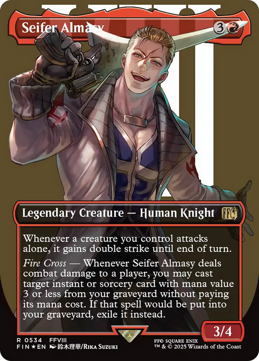 Seifer Almasy (0534) (Borderless) - Surge Foil