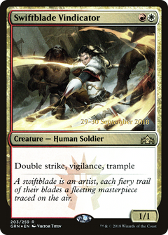 Swiftblade Vindicator (203) (Prerelease) - Foil