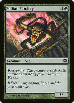 Zodiac Monkey - Foil