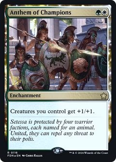 Anthem of Champions (0116) (Prerelease) - Foil