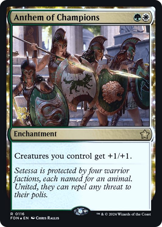 Anthem of Champions (0116) (Prerelease) - Foil