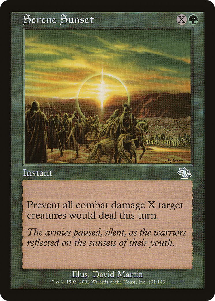 Serene Sunset - Foil