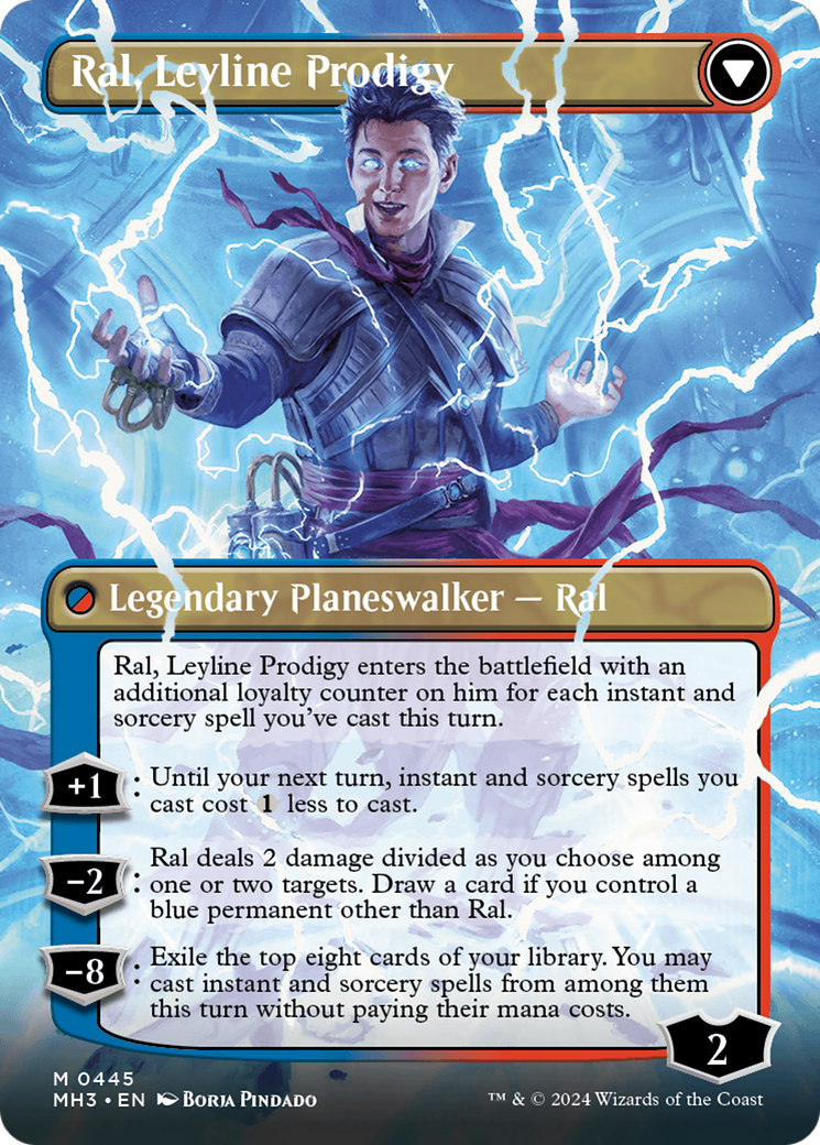 Ral, Monsoon Mage // Ral, Leyline Prodigy (0445) (Borderless) (MH3) - Foil
