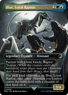 Blue, Loyal Raptor (0008) (Borderless)