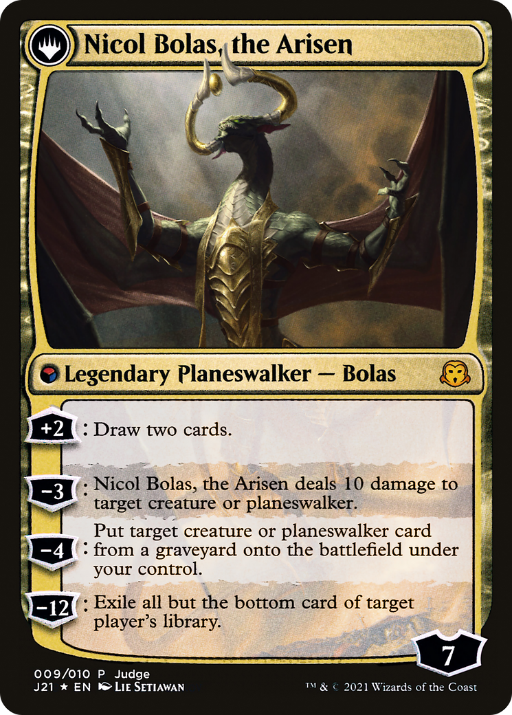 Nicol Bolas, the Ravager // Nicol Bolas, the Arisen (009) (Judge) (PJ21) - Foil