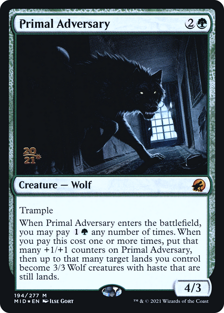 Primal Adversary (194) (Prerelease) - Foil